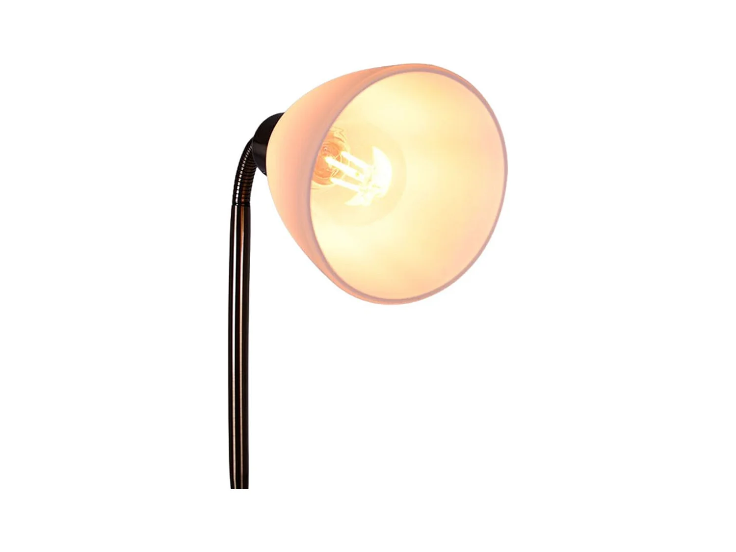 Lámpara de pie Milano Bel Air 40W con brazo orientable plata 178 cm