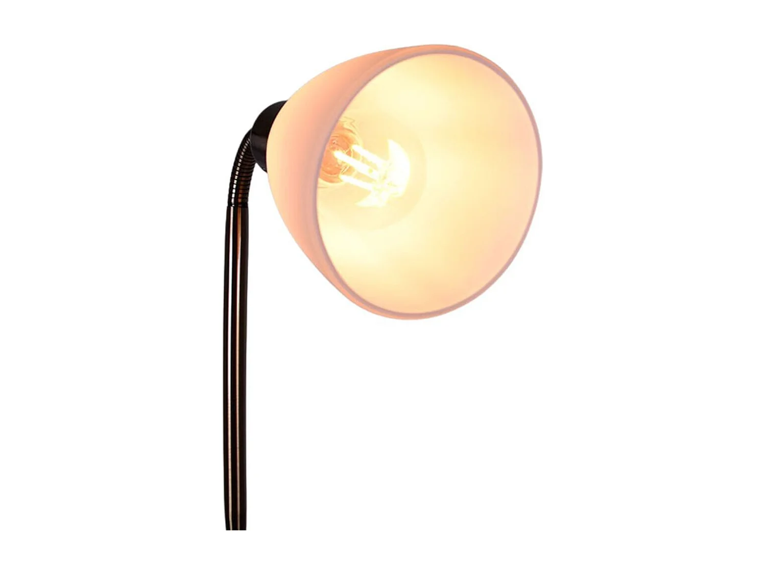 Lámpara de pie Milano Bel Air 40W con brazo orientable plata 178 cm