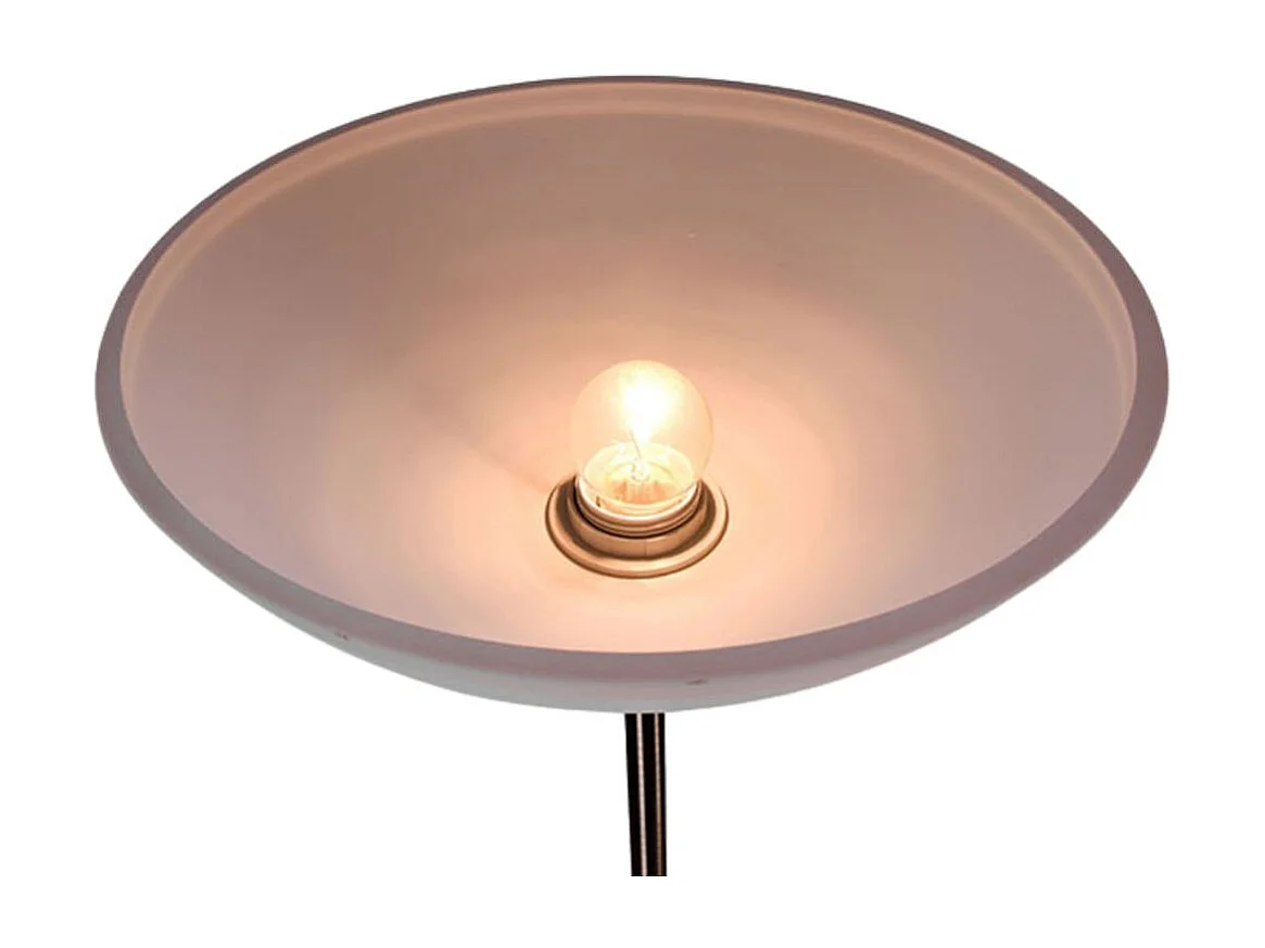 Lámpara de pie Milano Bel Air 40W con brazo orientable plata 178 cm