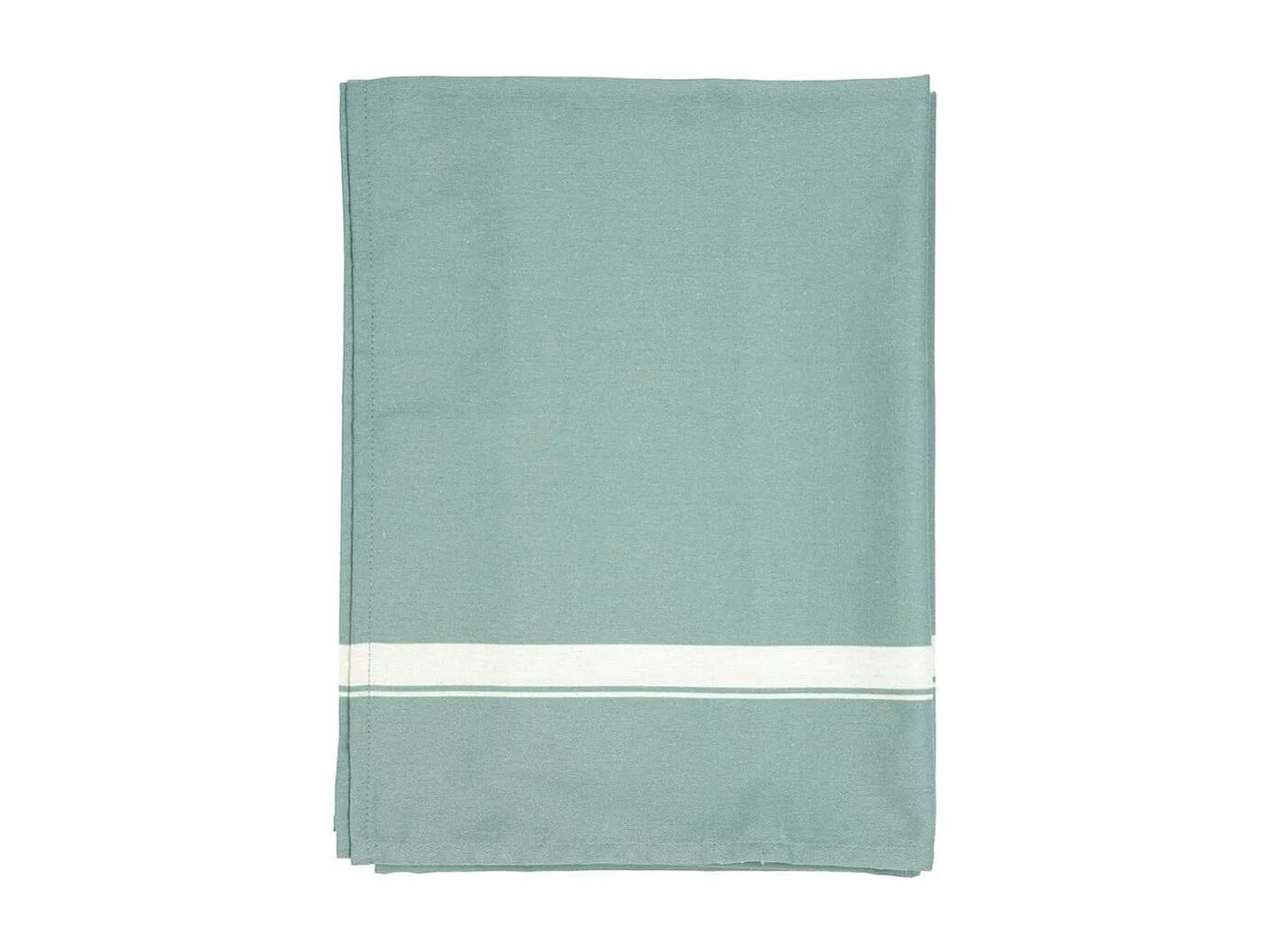 Mantel Okapi Due Vinthera algodón turquesa 145x145 cm