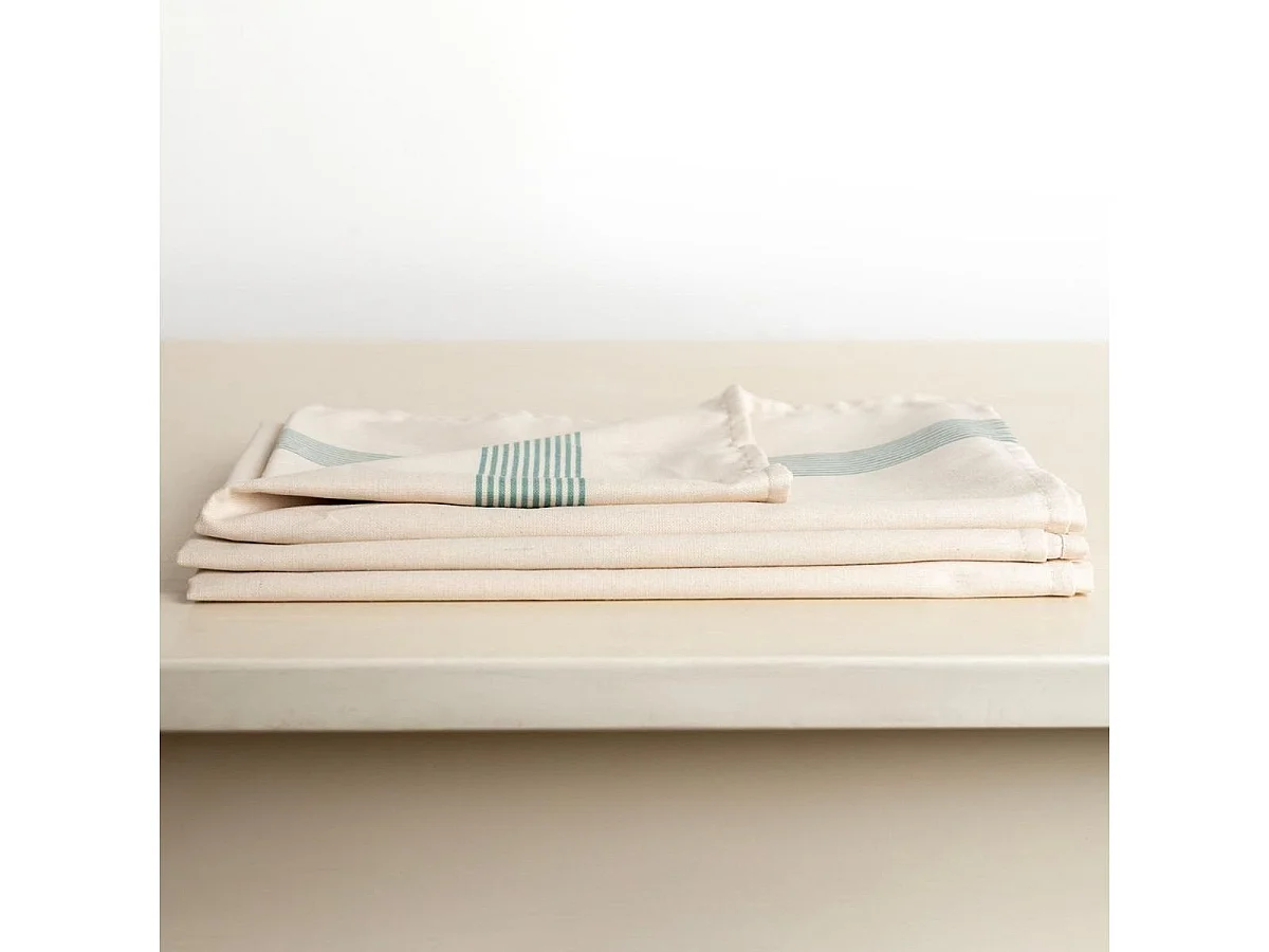 Mantel Okapi Due Vinthera algodón blanco145x200 cm