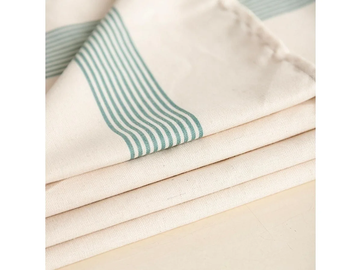 Mantel Okapi Due Vinthera algodón blanco145x200 cm