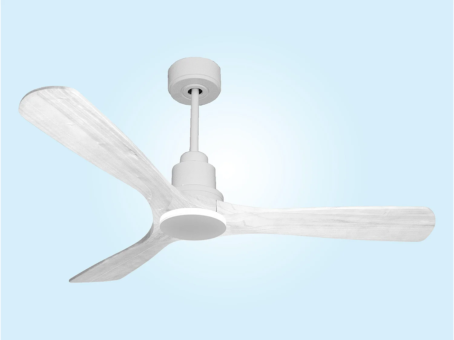 Ventilateur de plafond Réversible  Thermostat Wifi Moteur à courant continu Toits en pente Télécommande Hypersilence Mémoire Shopify Vendible (AUTOMATIQUE)