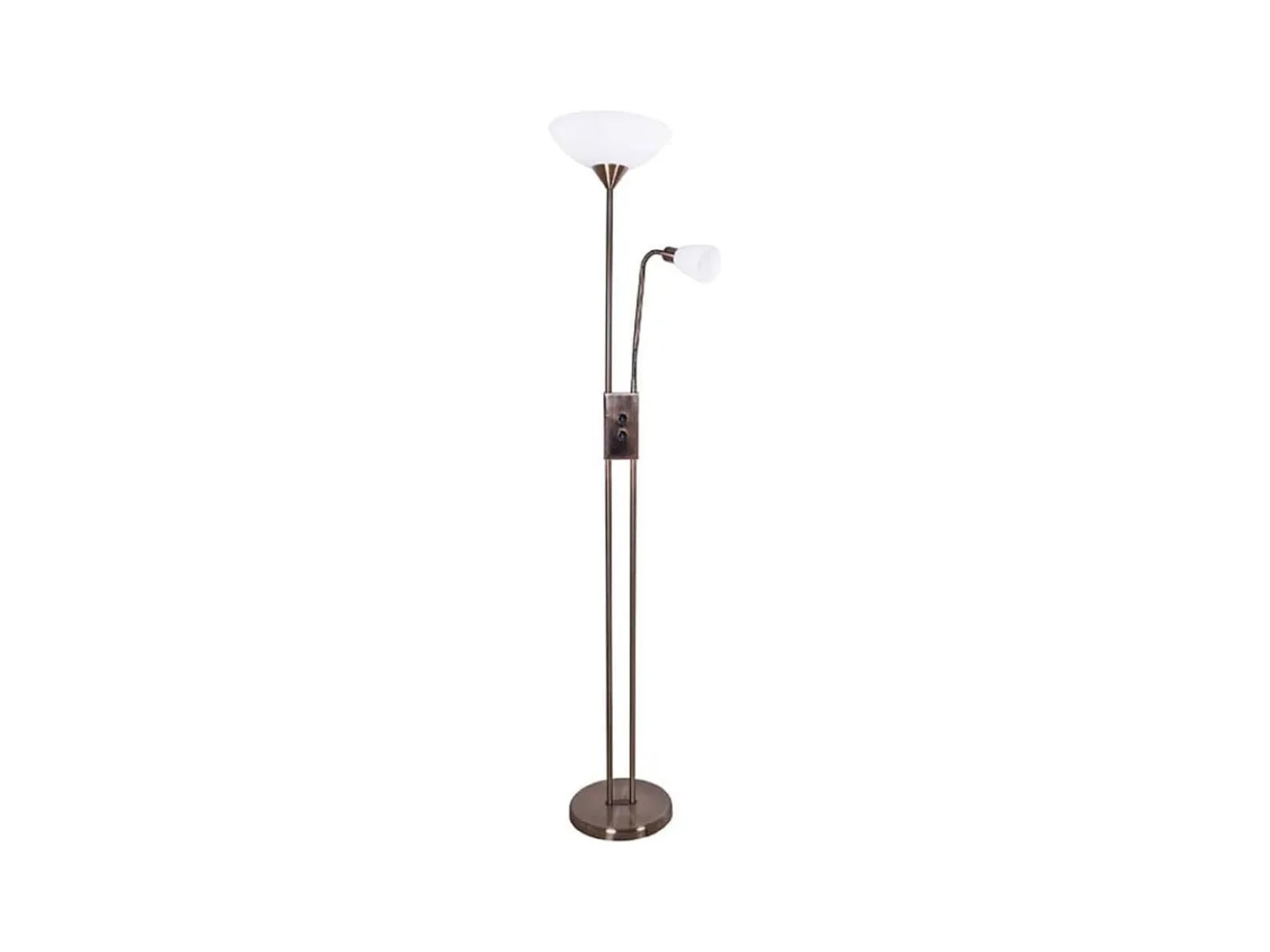 Lámpara de pie Milano Bel Air 40W con brazo orientable cobre 178 cm