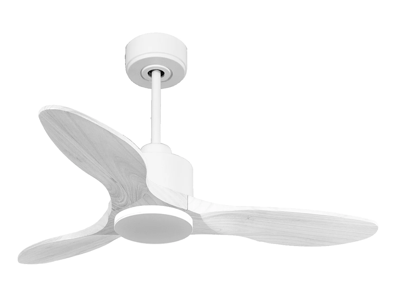 Ventilateur de plafond Réversible  Thermostat Wifi Moteur à courant continu Toits en pente Télécommande Hypersilence Mémoire Shopify Vendible (AUTOMATIQUE)