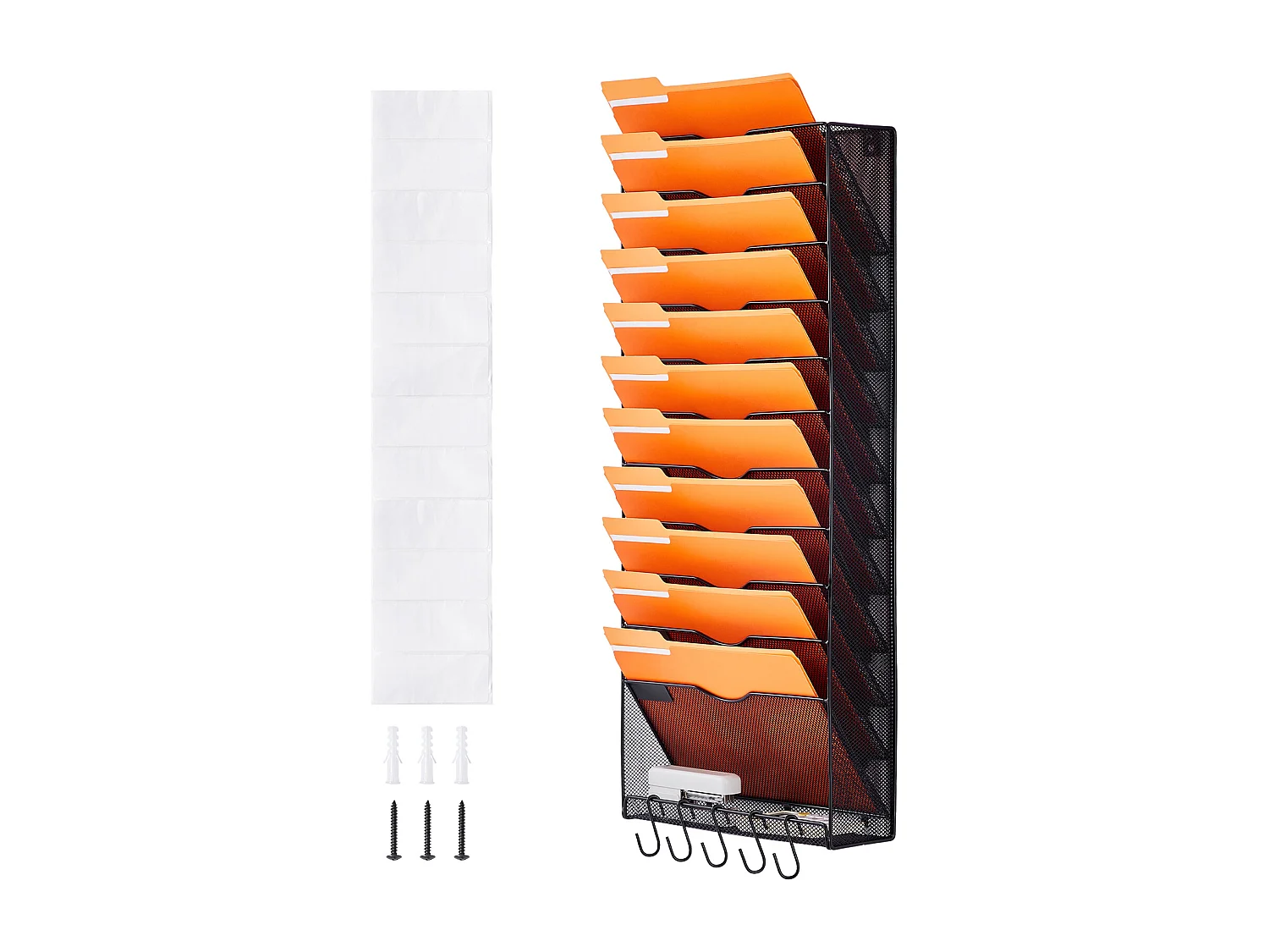 Support Mural SucceBuy pour Dossiers en Maille, 1 Pièce 12 Poches pour Bureau École