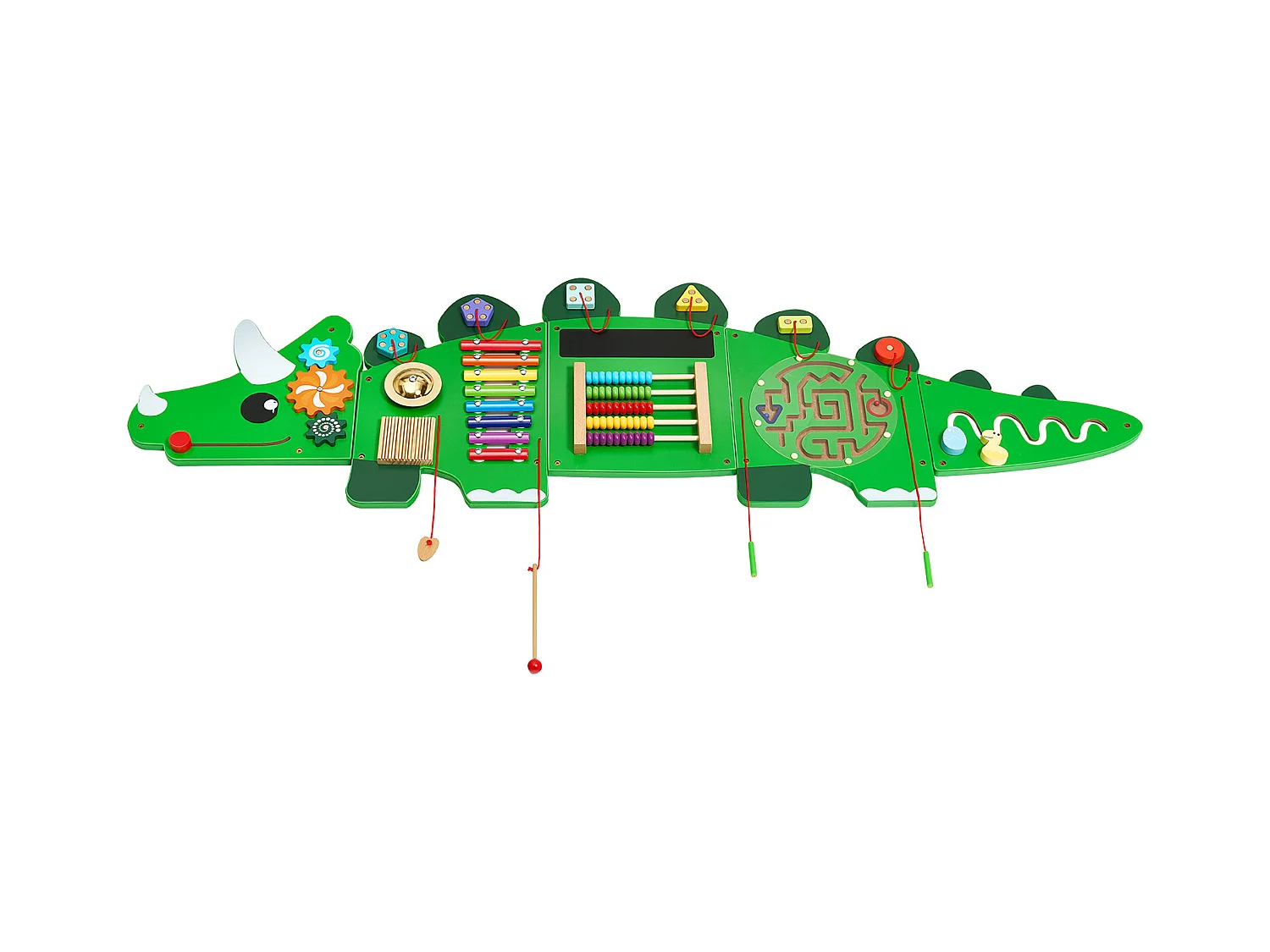 Mur d'Activités Sensorielles SucceBuy avec Motifs de Dinosaures et 11 Panneaux Passionnants