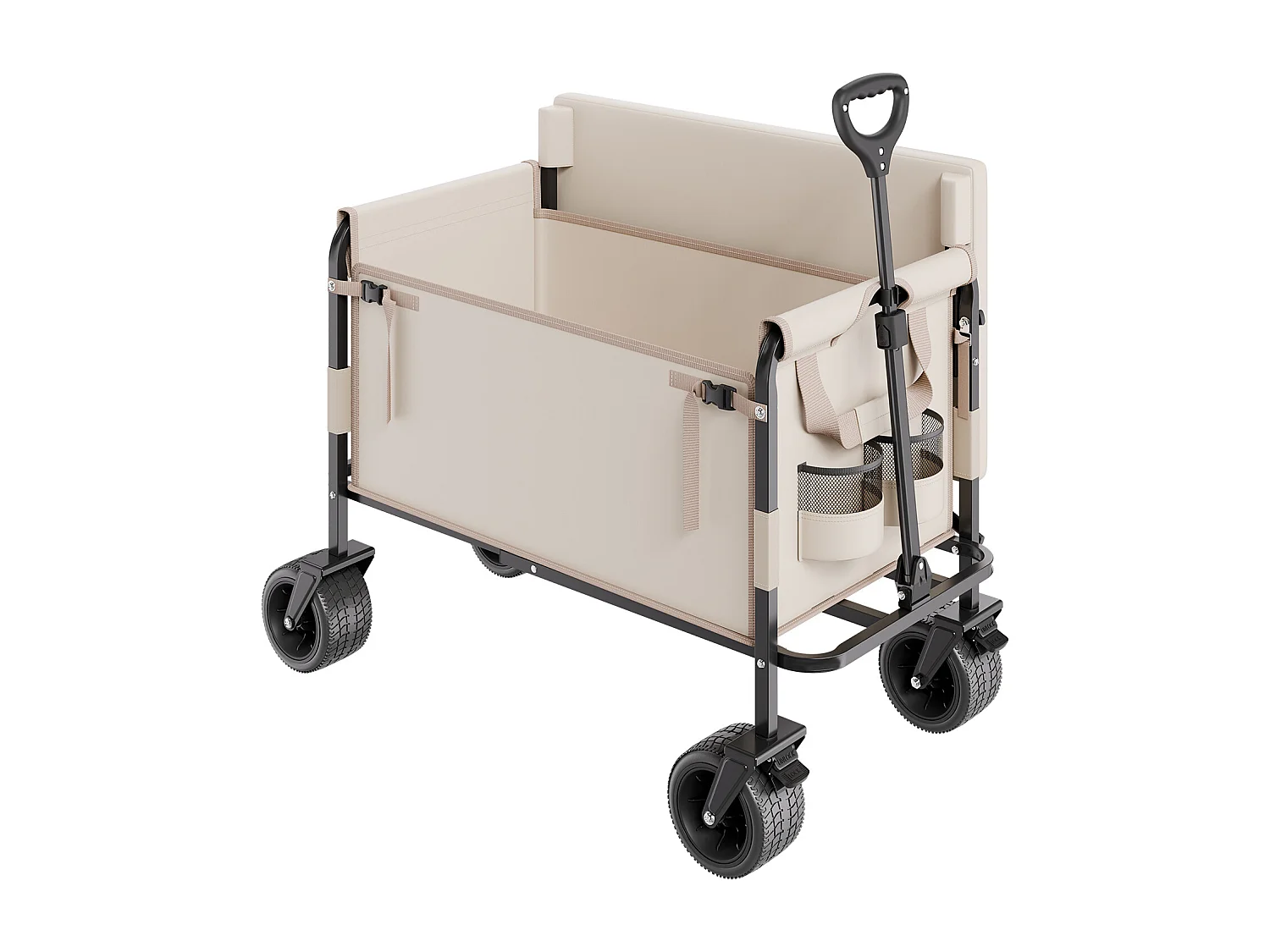 Chariot de Jardin Transport SucceBuy, Utilitaire Convertible en Banc, Charge 249,48 kg, 220 L