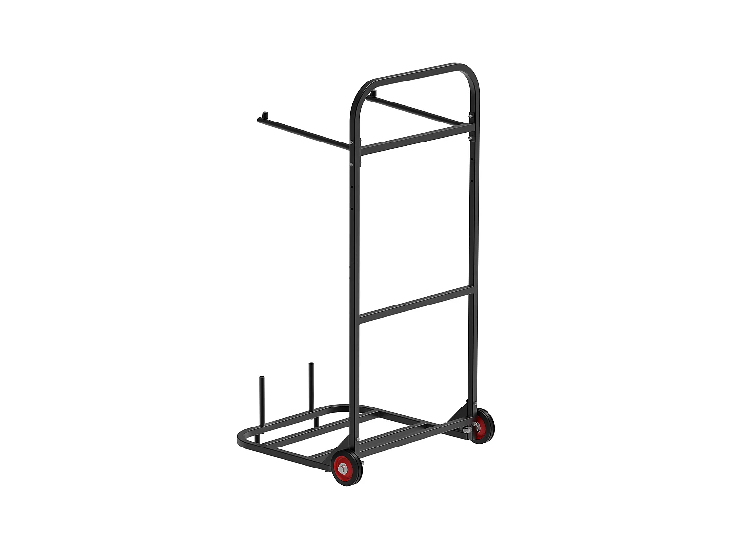 Chariot Support Porte Chaise Pliante SucceBuy, pour 10 Chaises, Charge 45kg à Pousser