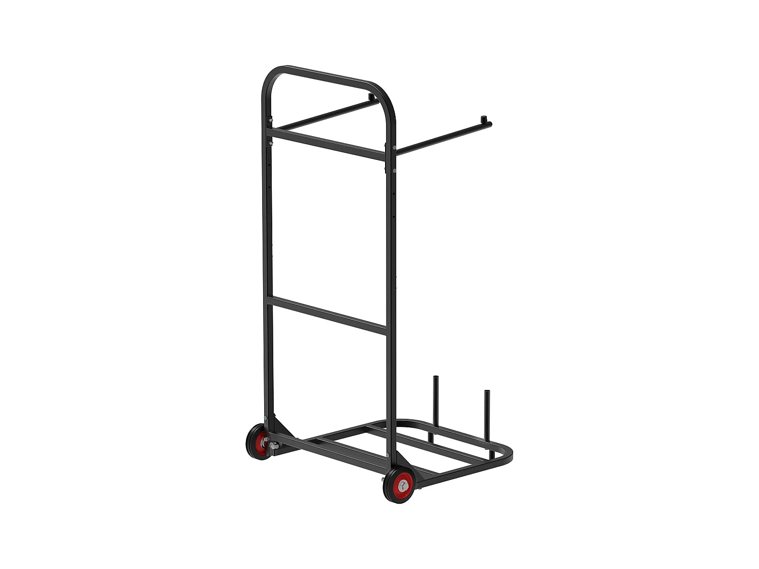 Chariot Support Porte Chaise Pliante SucceBuy, pour 10 Chaises, Charge 45kg à Pousser