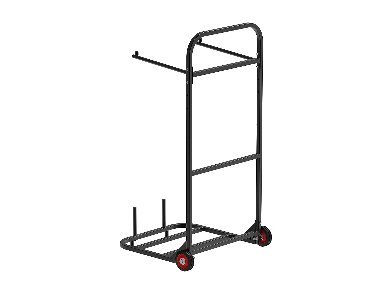 Chariot Support Porte Chaise Pliante SucceBuy, pour 10 Chaises, Charge 45kg à Pousser