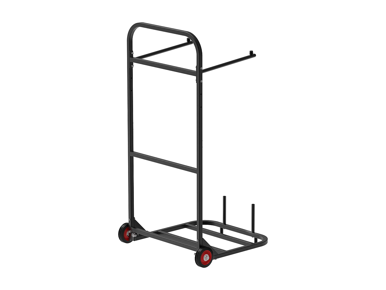 Chariot Support Porte Chaise Pliante SucceBuy, pour 10 Chaises, Charge 45kg à Pousser