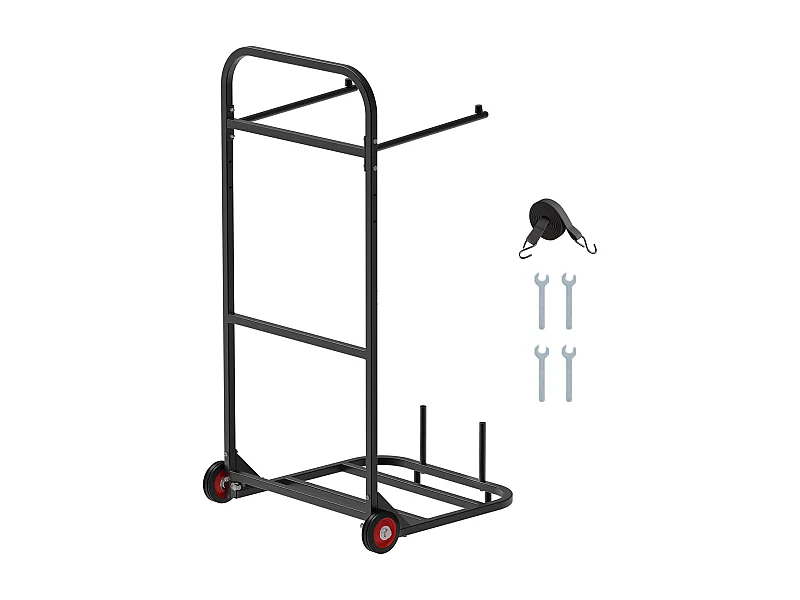 Carro de Apoyo Porta Sillas Plegables SucceBuy, para 10 Sillas, Carga 45kg para Empujar