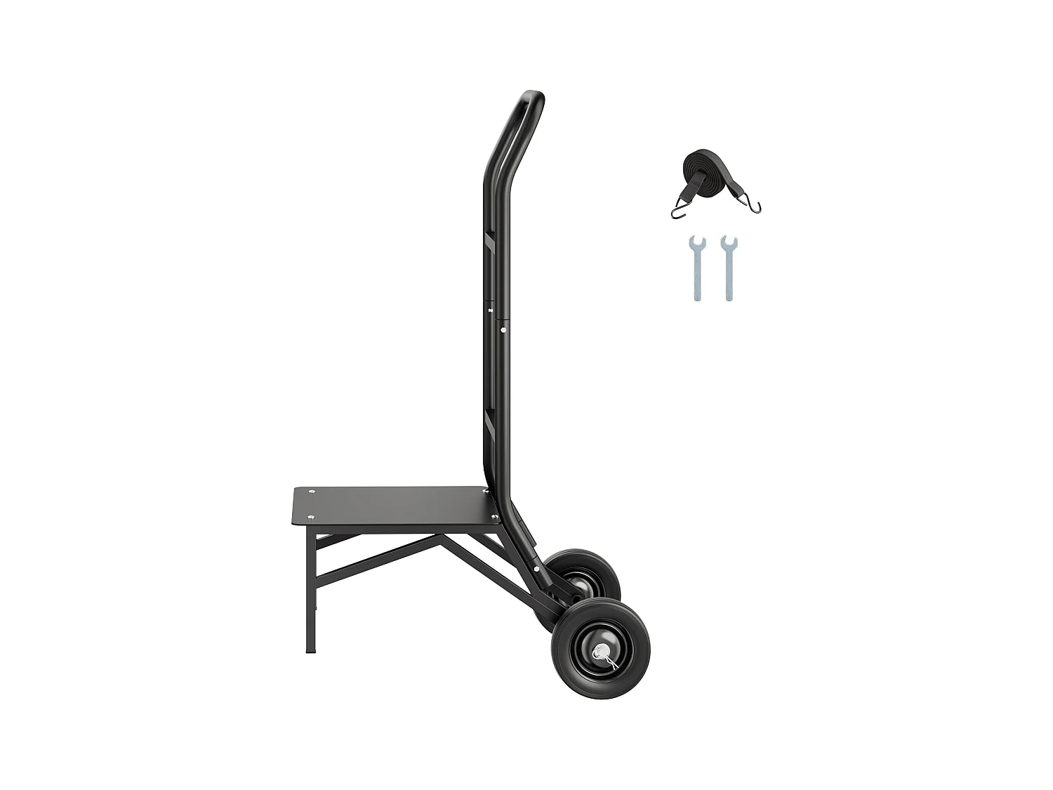 Chariot Support Porte Chaise Pliante SucceBuy, pour 10 Chaises, Charge 68kg à Pousser