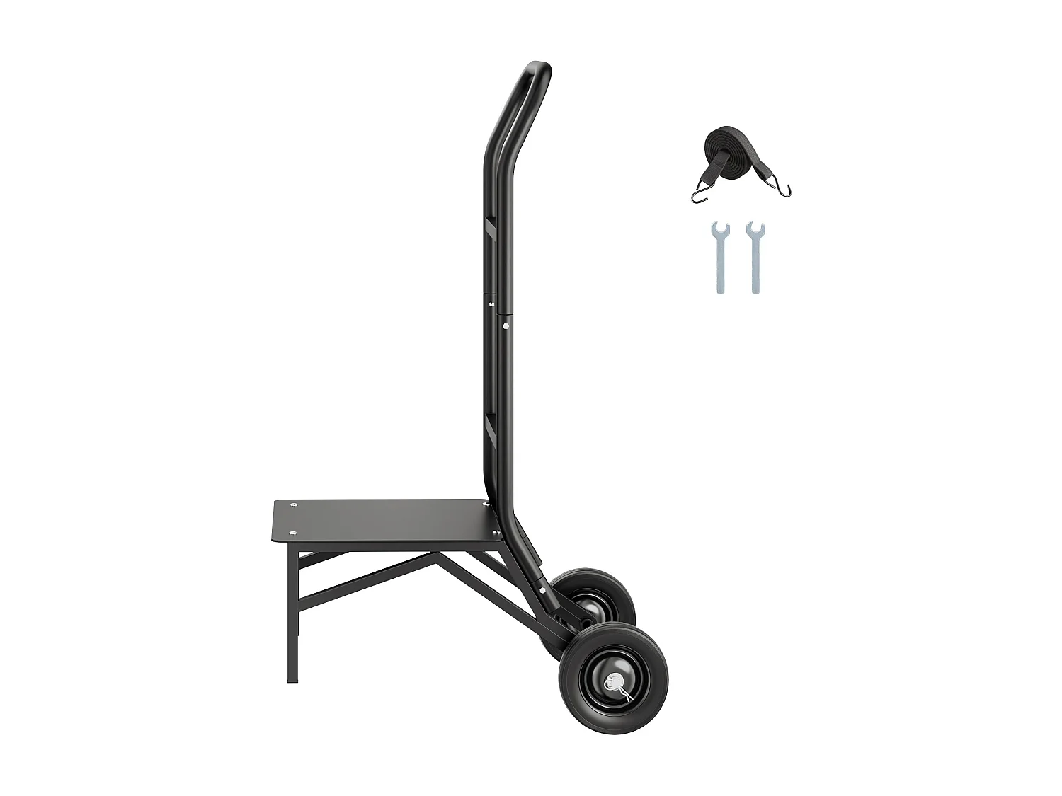 Chariot Support Porte Chaise Pliante SucceBuy, pour 10 Chaises, Charge 68kg à Pousser