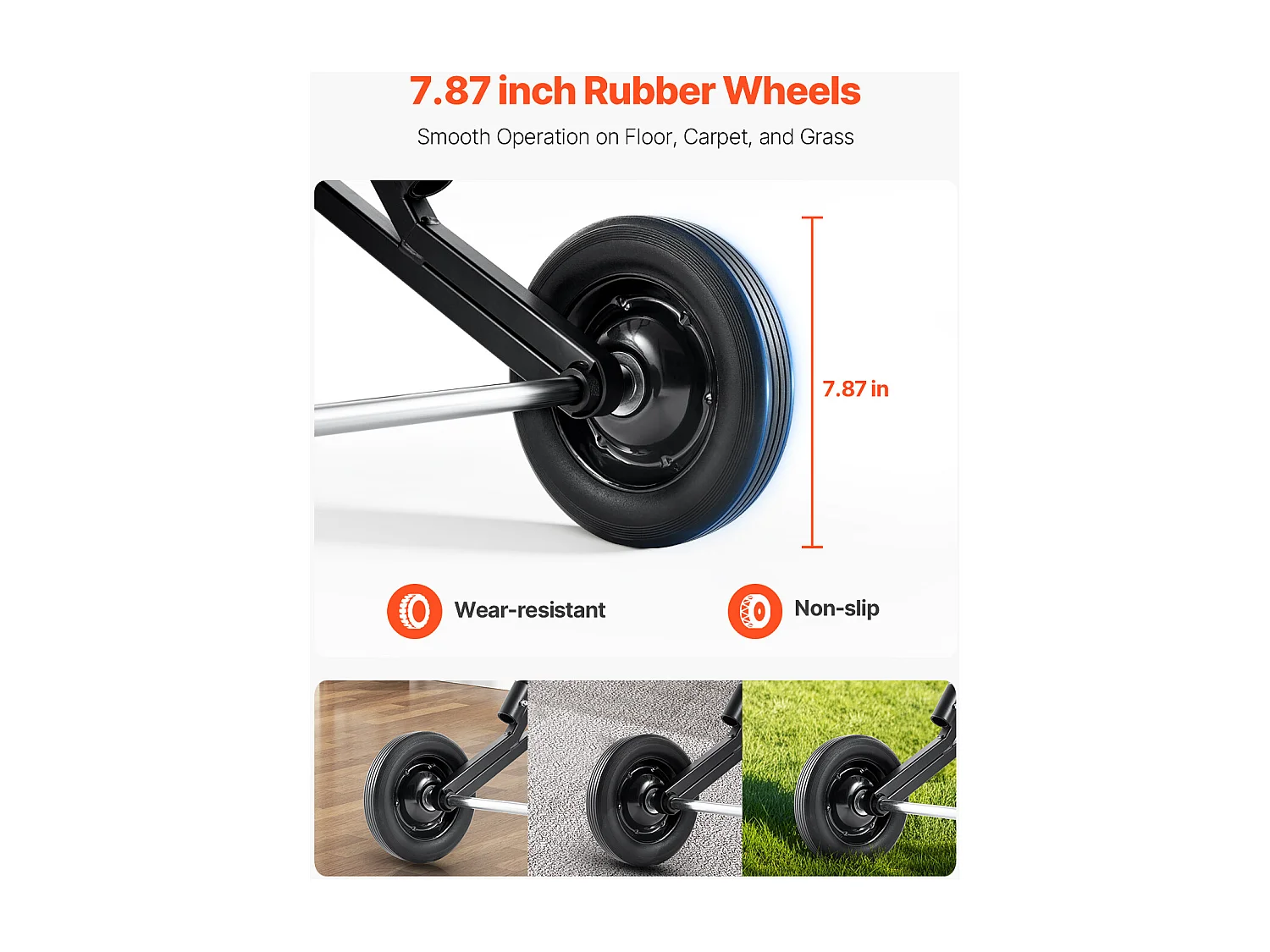 Chariot Support Porte Chaise Pliante SucceBuy, pour 10 Chaises, Charge 68kg à Pousser