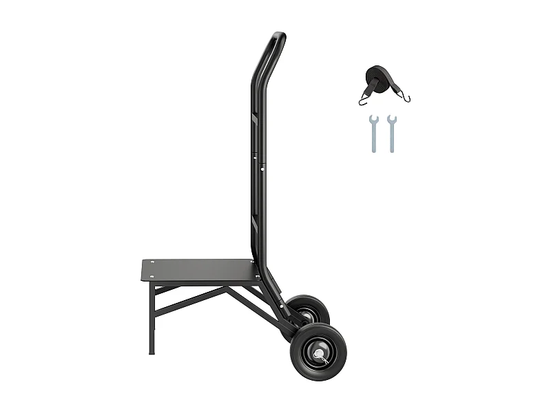 Chariot Support Porte Chaise Pliante SucceBuy, pour 10 Chaises, Charge 68kg à Pousser