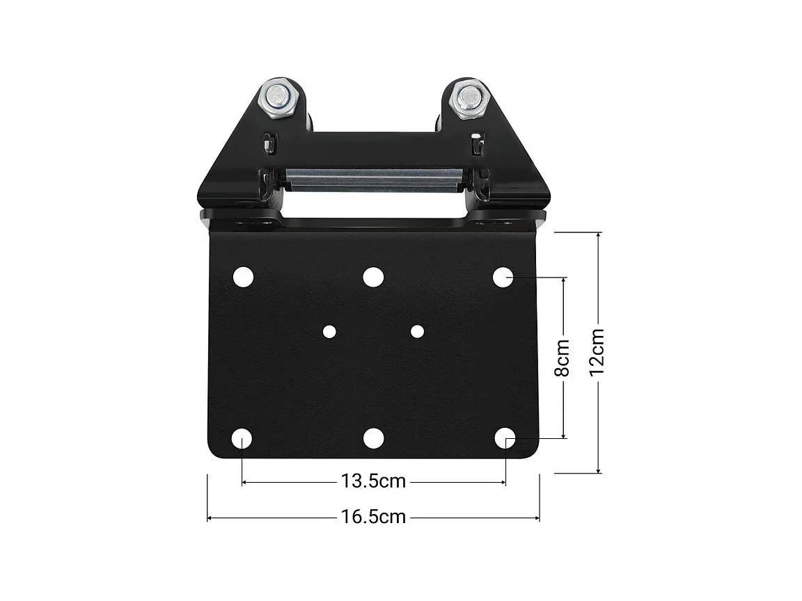 Guincho elétrico 1360 kg - 12 V 900W - com telecomando sem fios - cabo de aço Φ0,5 x 800 cm - para reboque