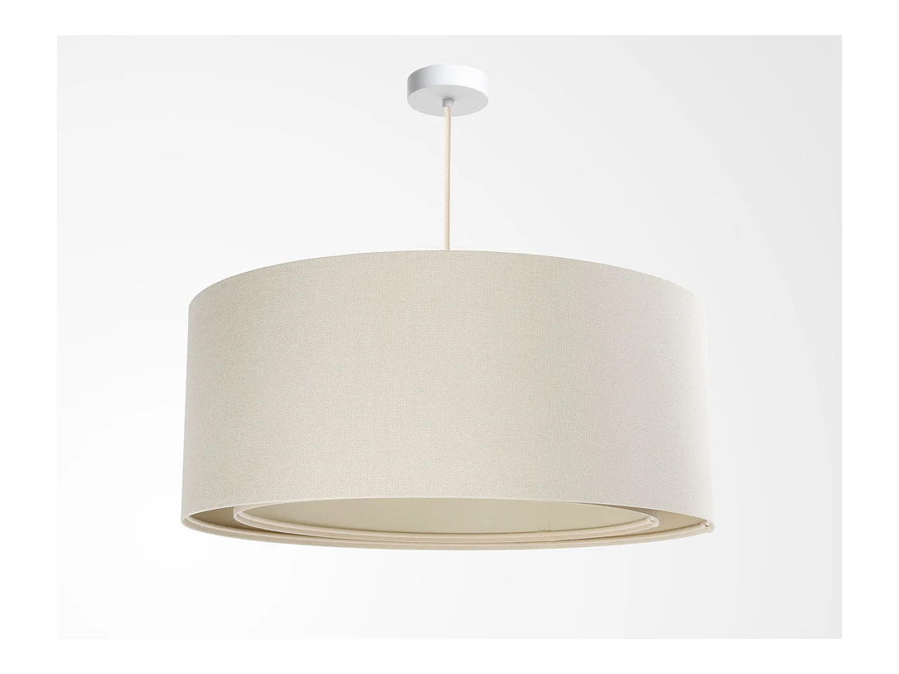 Suspension Duo Boho, Ø60cm, Creme