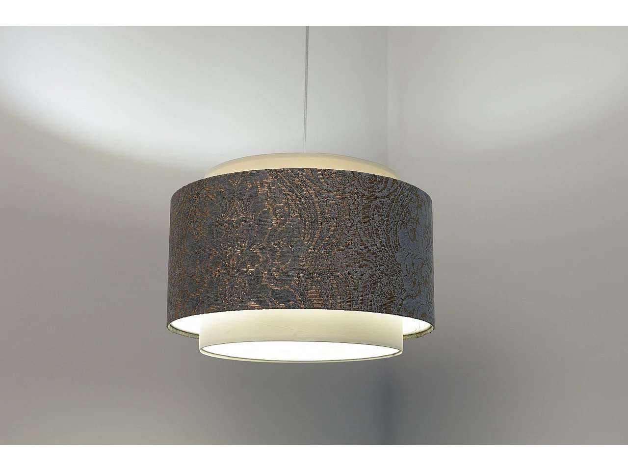 Suspension Doblo à motifs beige