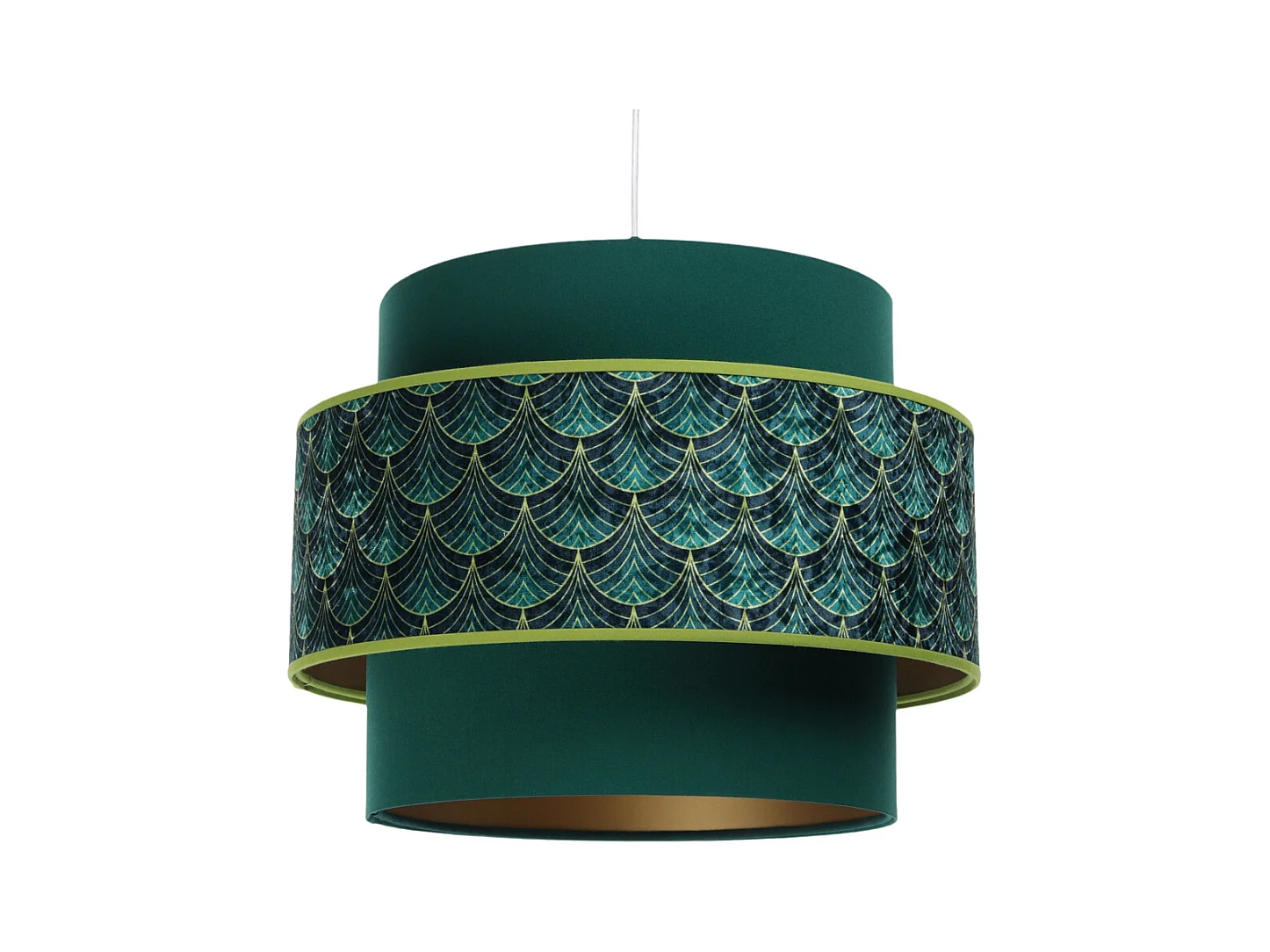 Suspension Doblo à motifs vert