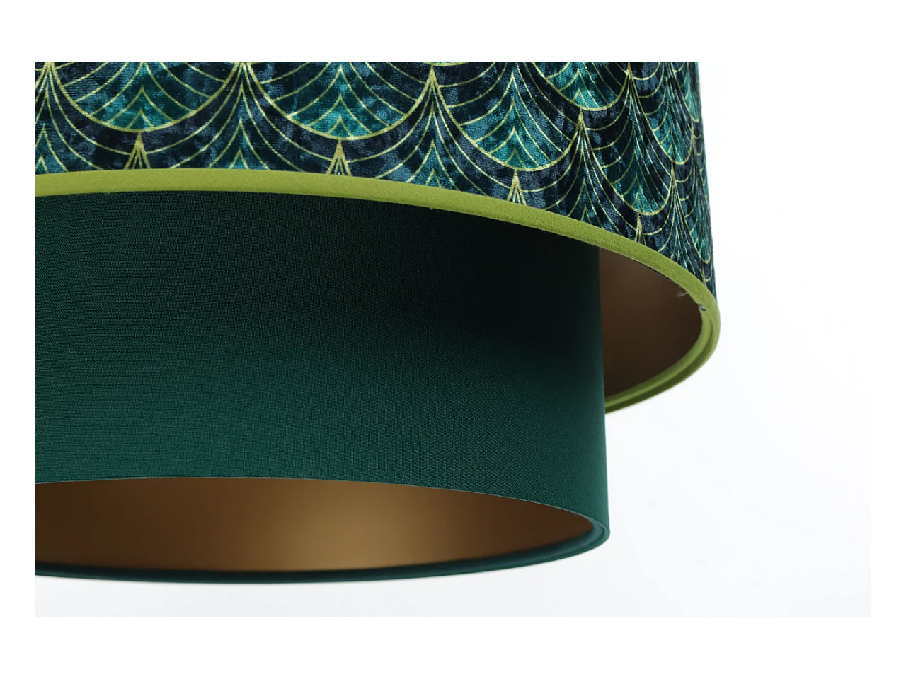 Suspension Doblo à motifs vert