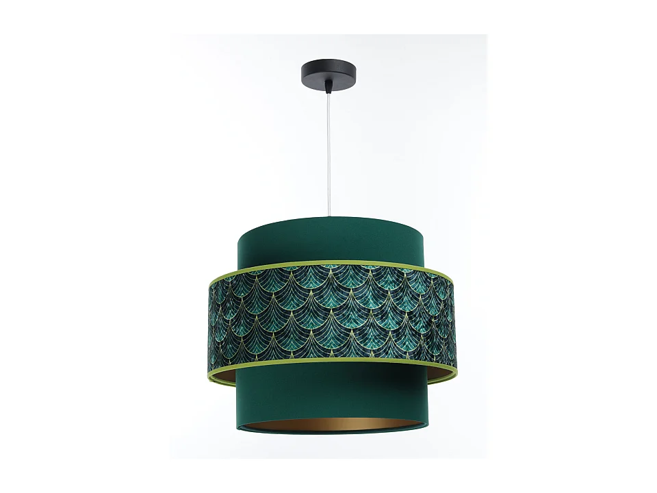 Suspension Doblo à motifs vert