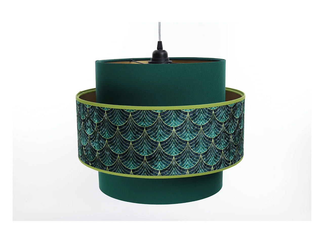 Suspension Doblo à motifs vert