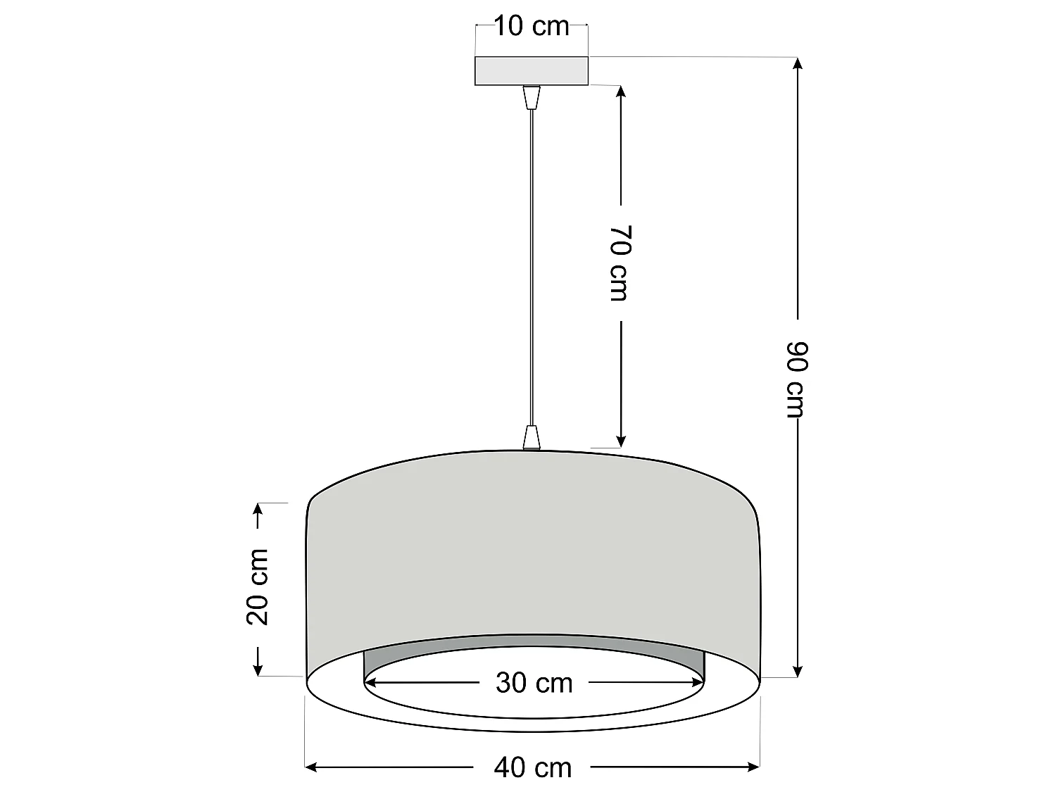 Lampa wisząca ERUTAN DOUBLE 40 zielona