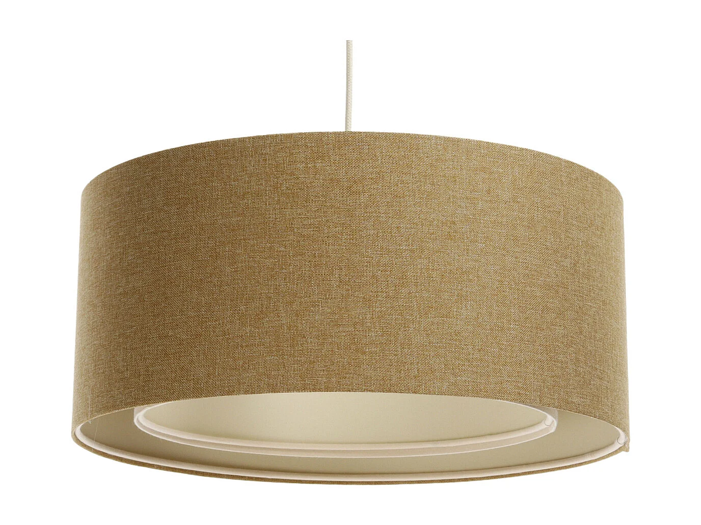 Lampa wisząca ERUTAN DOUBLE 60 żółta