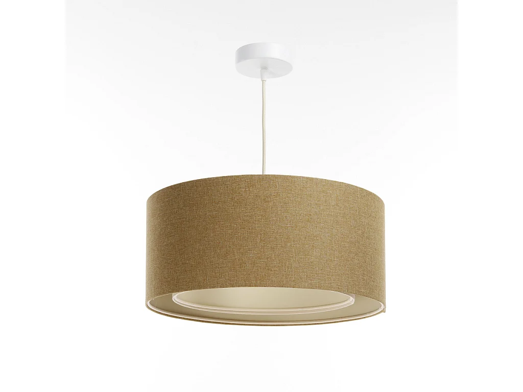 Lampa wisząca ERUTAN DOUBLE 60 żółta