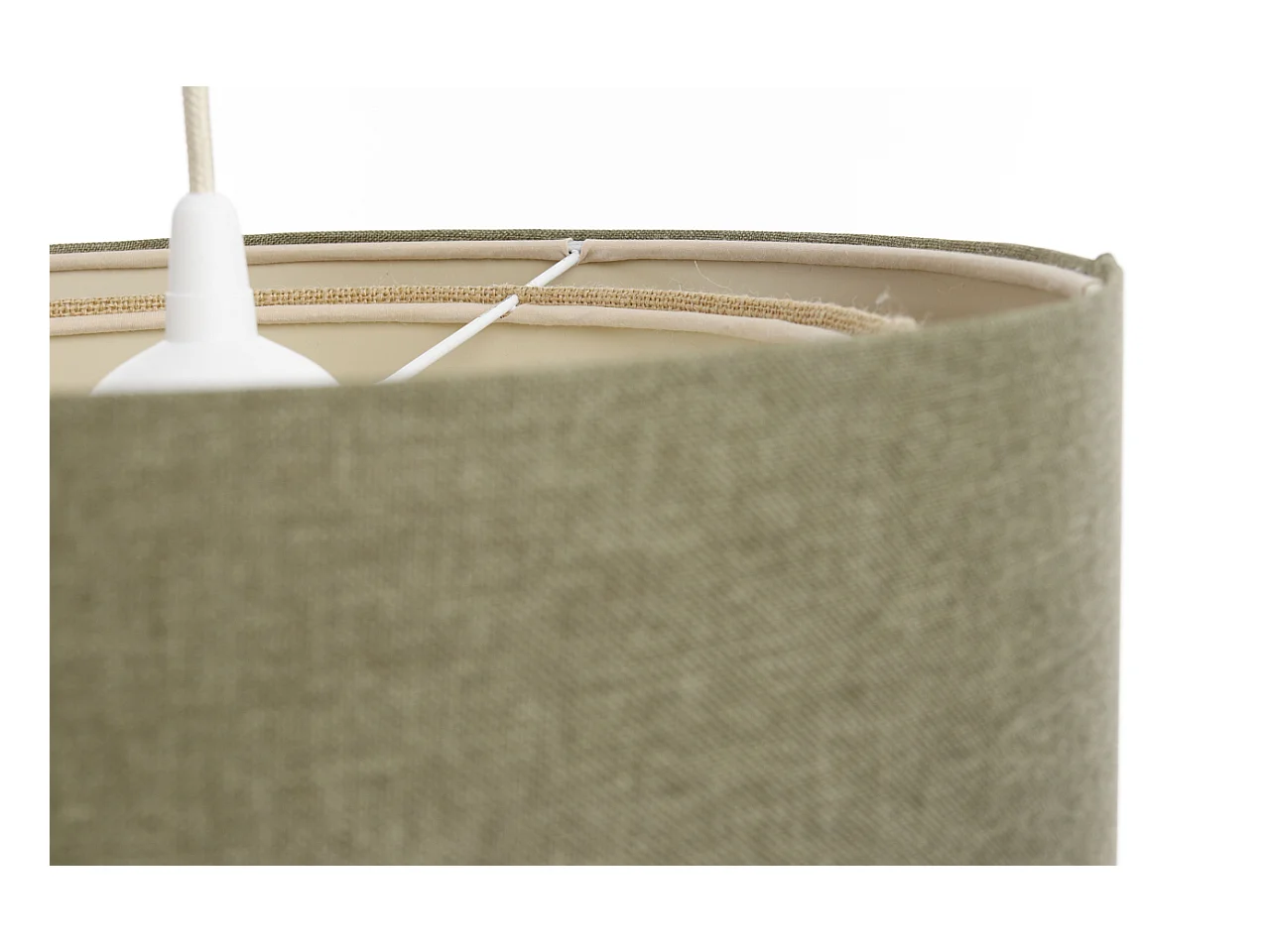 Suspension Duo avec diffuseur en rotin