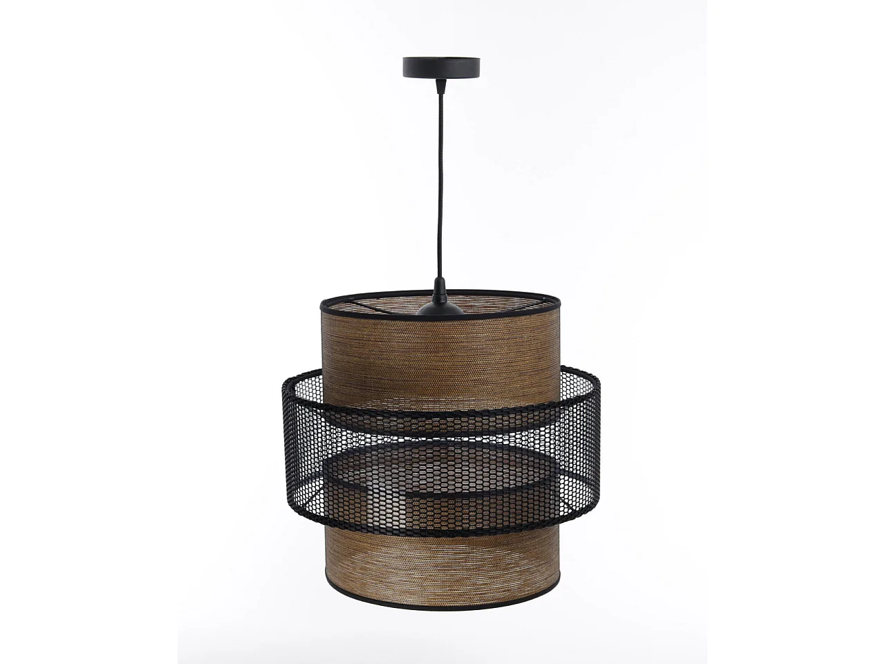 Suspension Doblo Tissu Maille Crochet Noir