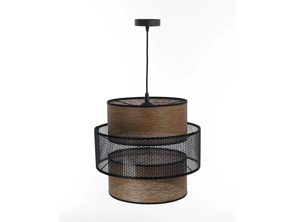 Suspension Doblo Tissu Maille Crochet Noir