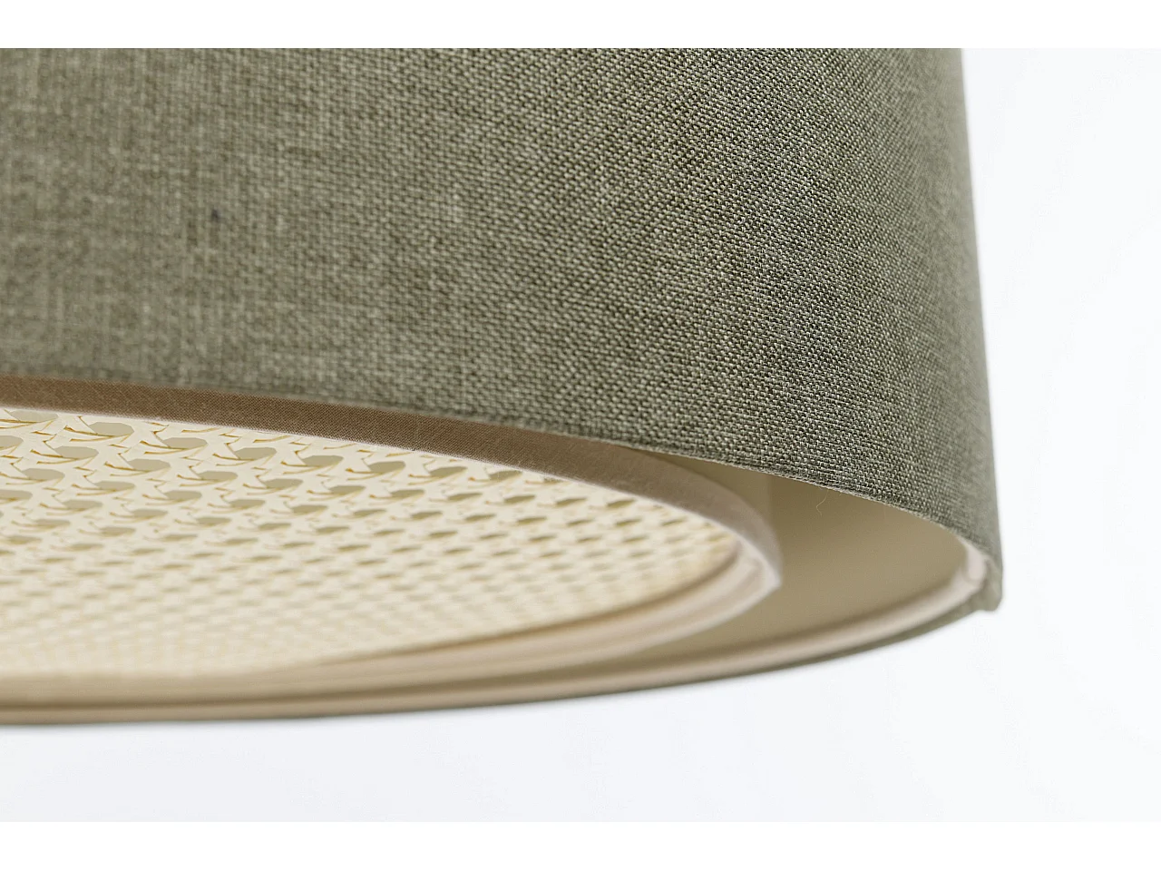 Lampa wisząca ERUTAN RATTAN 40 zielona