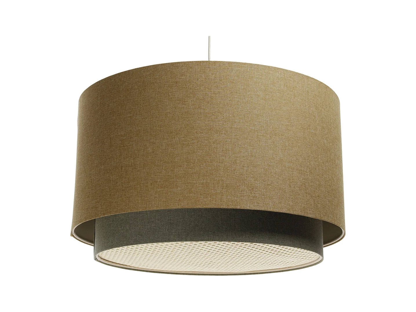 Suspension avec diffuseur en rotin