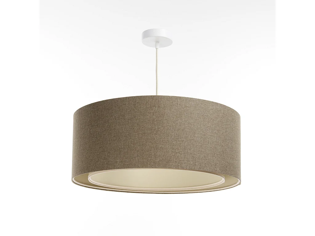 Lampa wisząca ERUTAN DOUBLE 60 brązowa