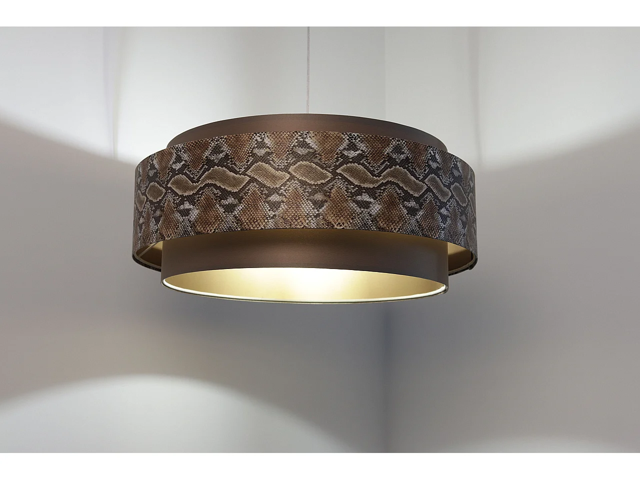 Suspension Doblo Imprimé marron gris