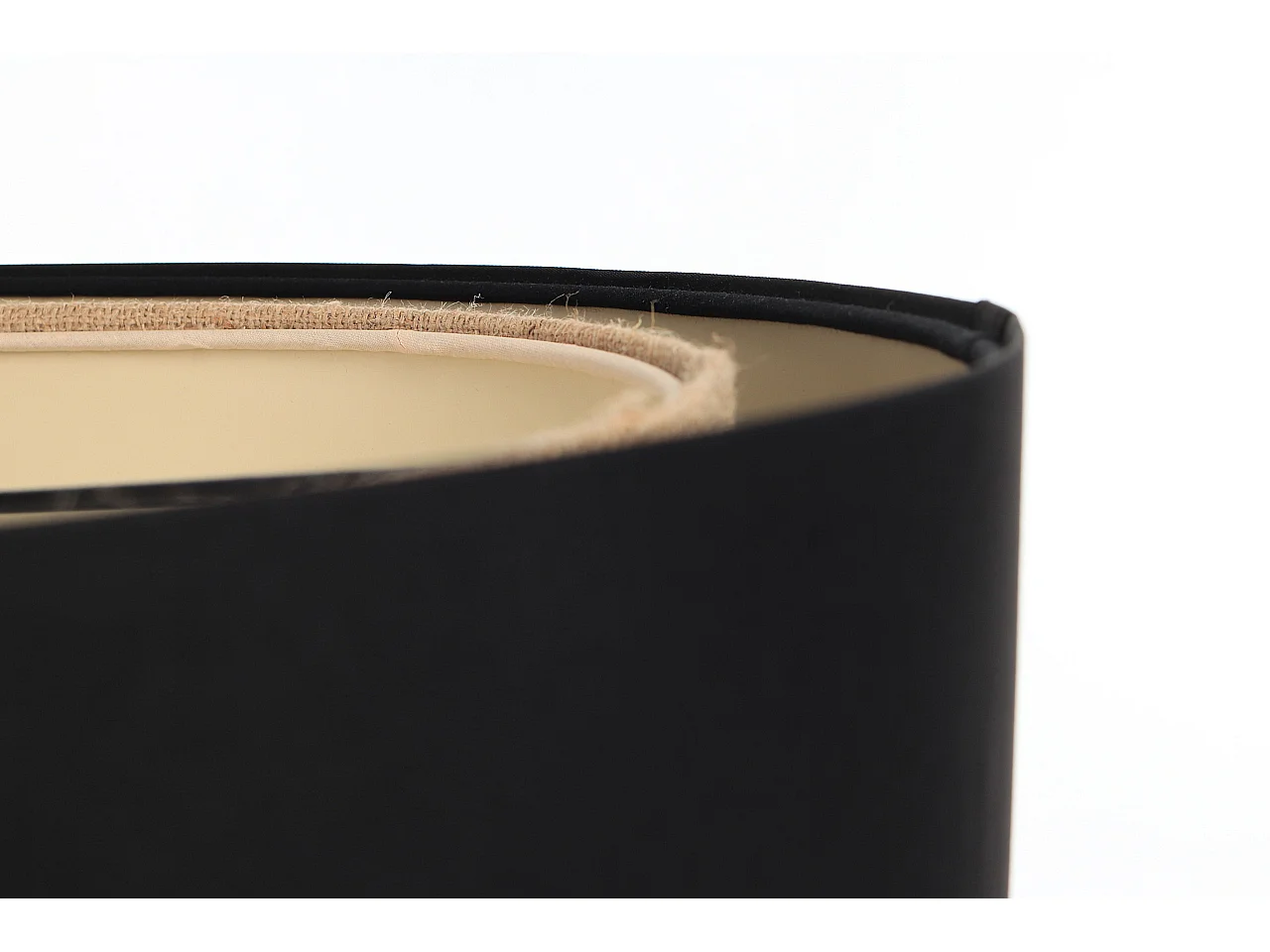 Suspension Duo Boho Jute Naturel, Satin noir