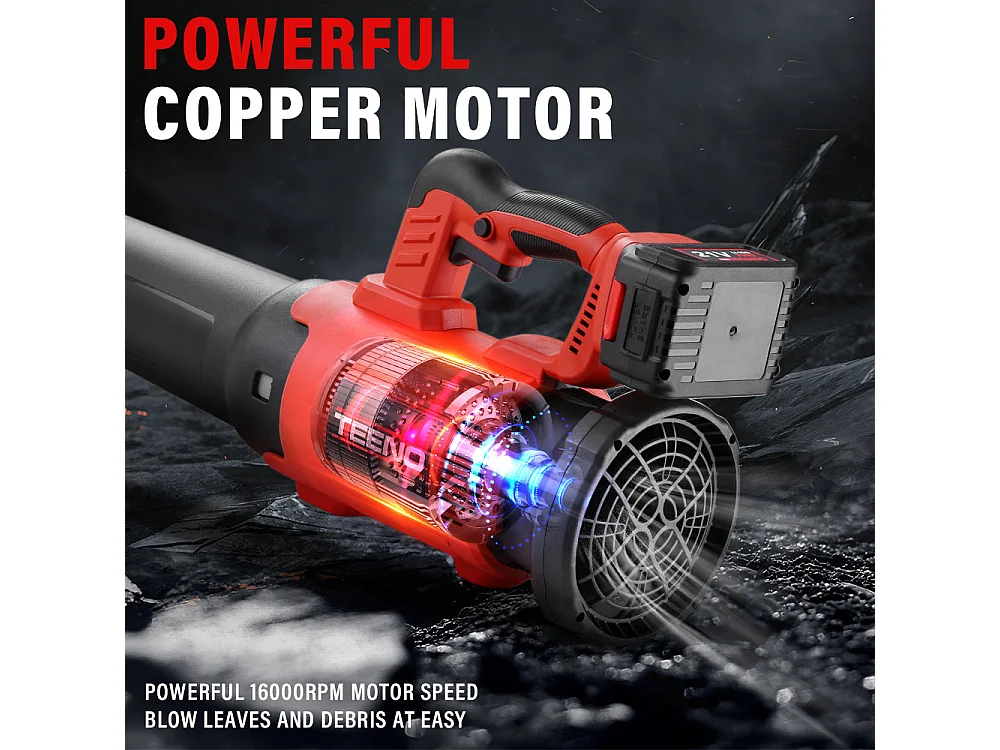 Elektrische Bladblazer, 6 Snelheidsstanden, 450 cfm/130 mph