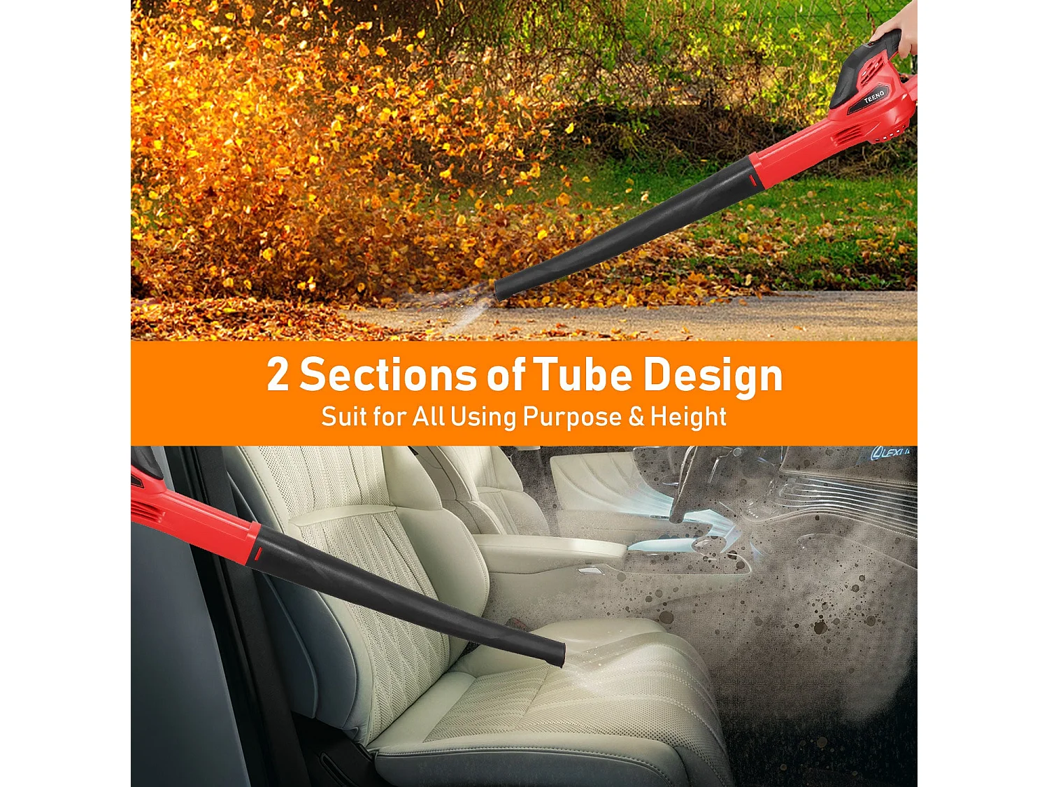 Souffleur sans fil 20 V, batterie 3,0 Ah, 1 chargeur,Compatible avec les batteries Makita