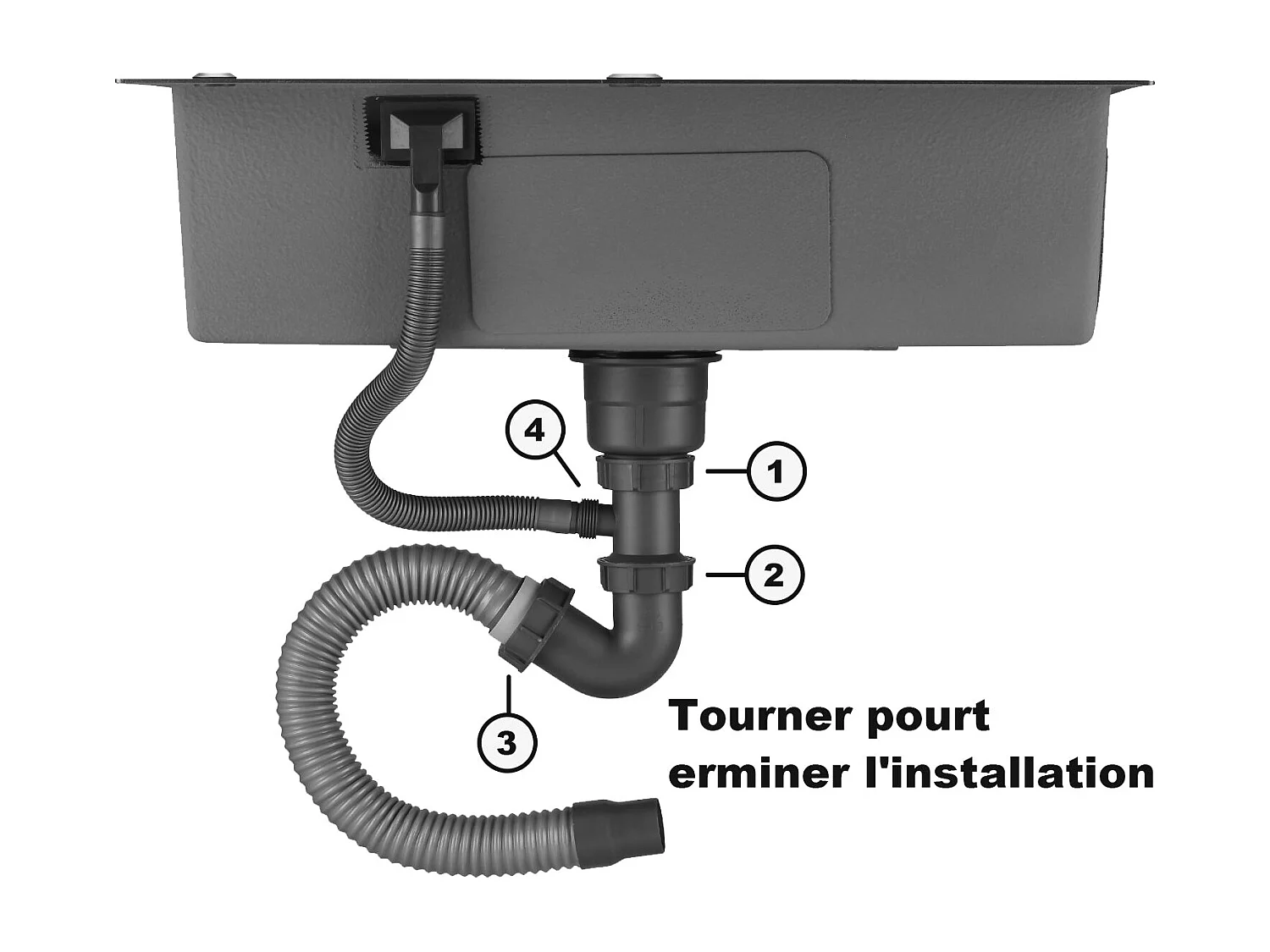 Cuisine Evier Simple en Acier Inoxydable 68x45x19 cm, avec Panier d'égouttage Télescopique, Distributeur de Savon en Acier Inoxydable, Noir