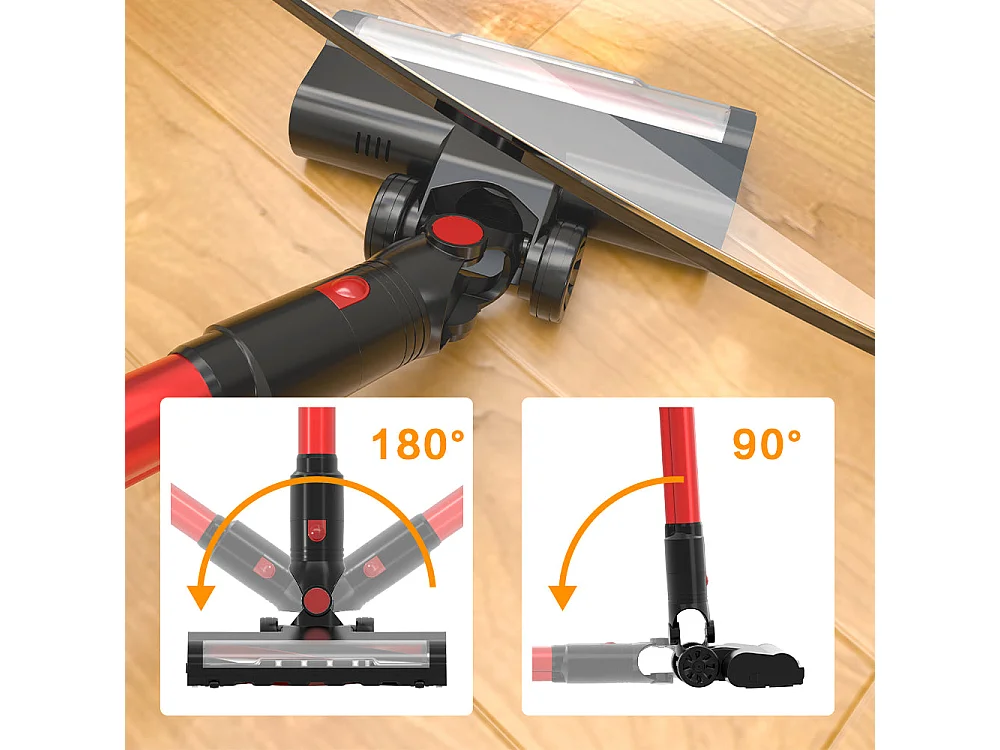 Aspirateur vertical sans fil, 2 niveaux, 150 Watts, 22.2V