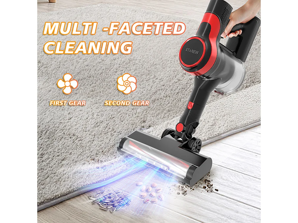 Aspirateur vertical sans fil, 2 niveaux, 150 Watts, 22.2V