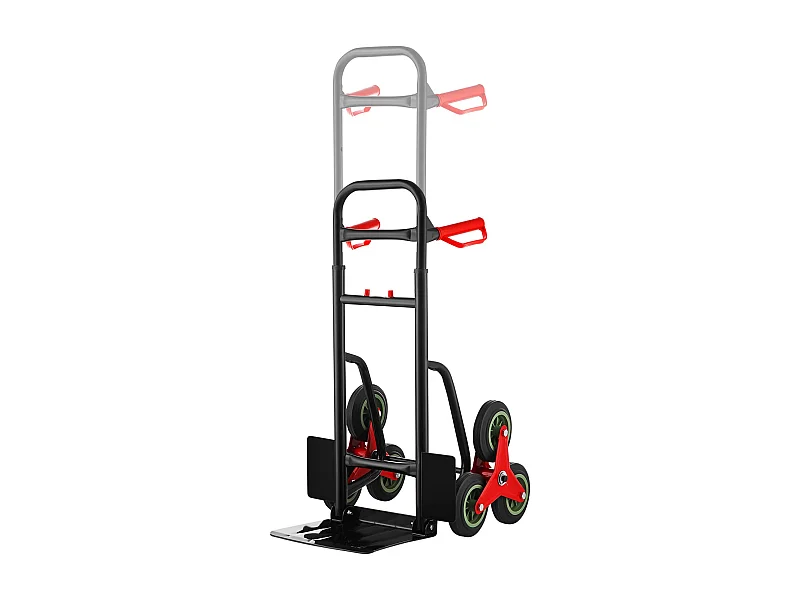 Chariot pliant avec poignée rétractable, capacité de charge garantie de 150 kg