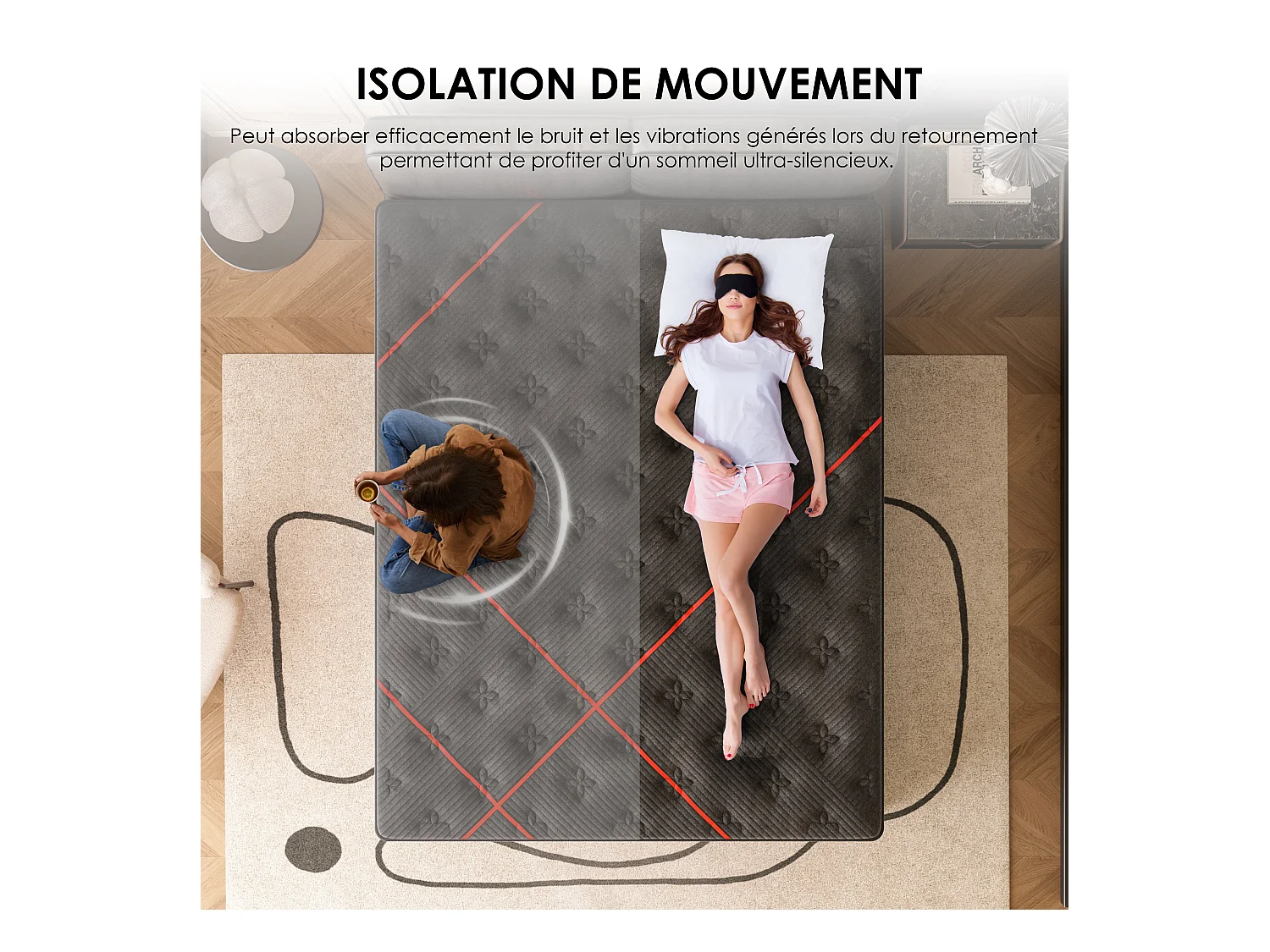 Matelas Ressorts 140x200 cm de Forme en Mousse et Ressorts, 30 cm Épaisseur