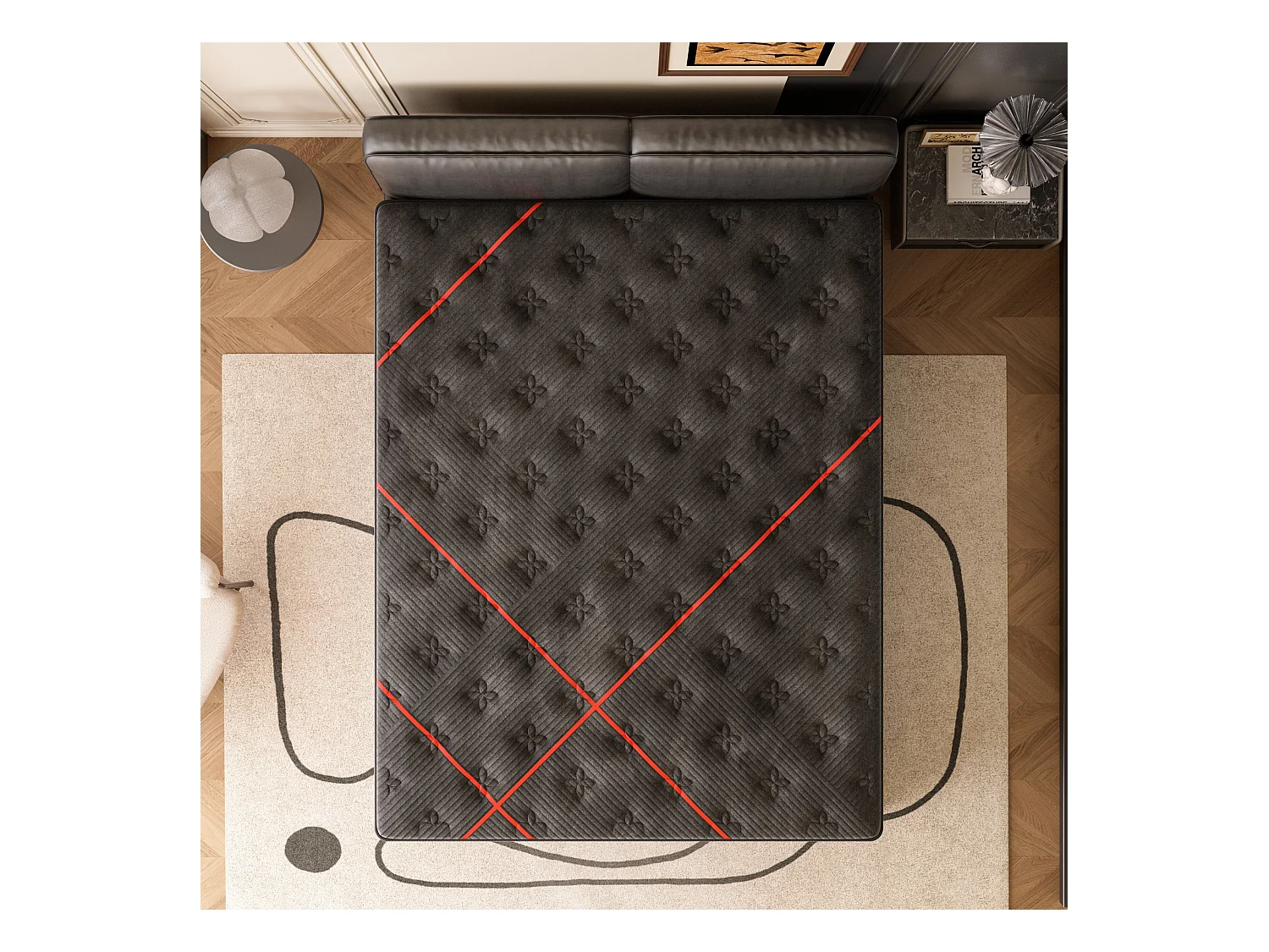 Matelas Ressorts 140x200 cm de Forme en Mousse et Ressorts, 30 cm Épaisseur