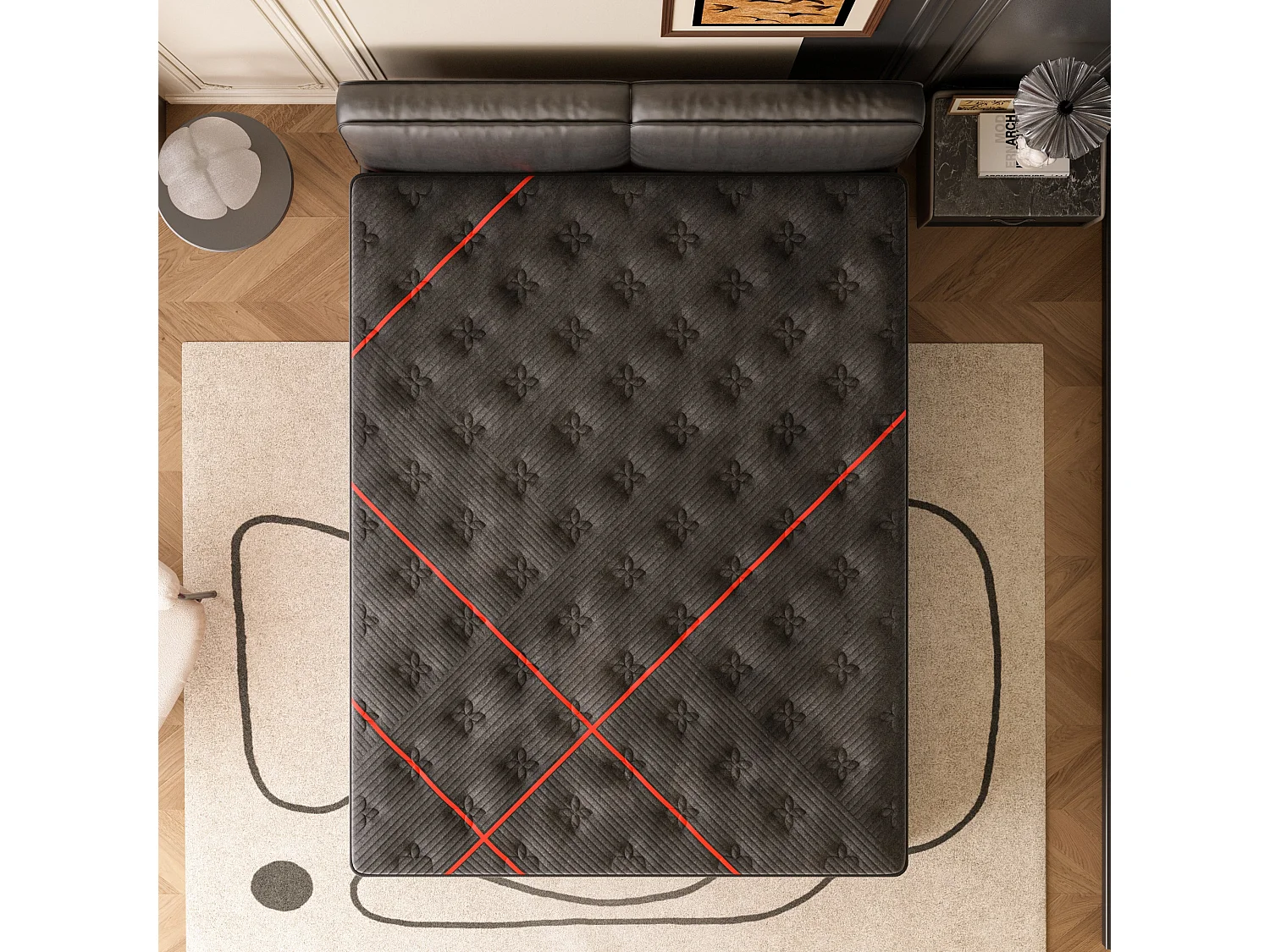 Matelas Ressorts 140x200 cm de Forme en Mousse et Ressorts, 30 cm Épaisseur