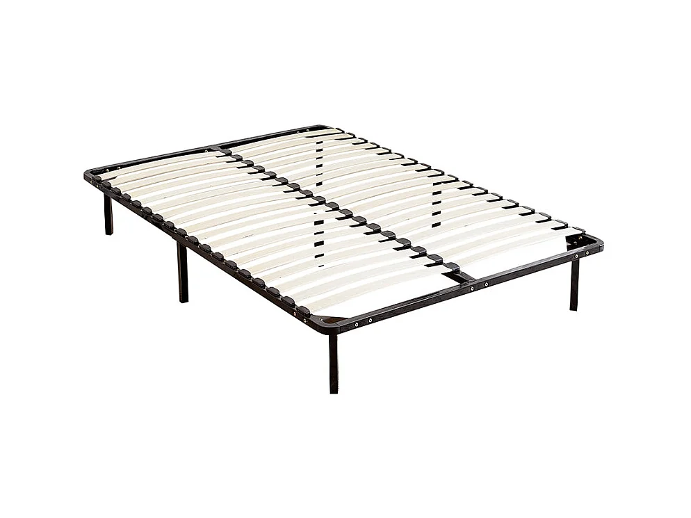 Ensemble Matelas à ressorts +Sommier à Lattes sur Pieds, 160x200cm, Epaisseur du Matelas 22cm