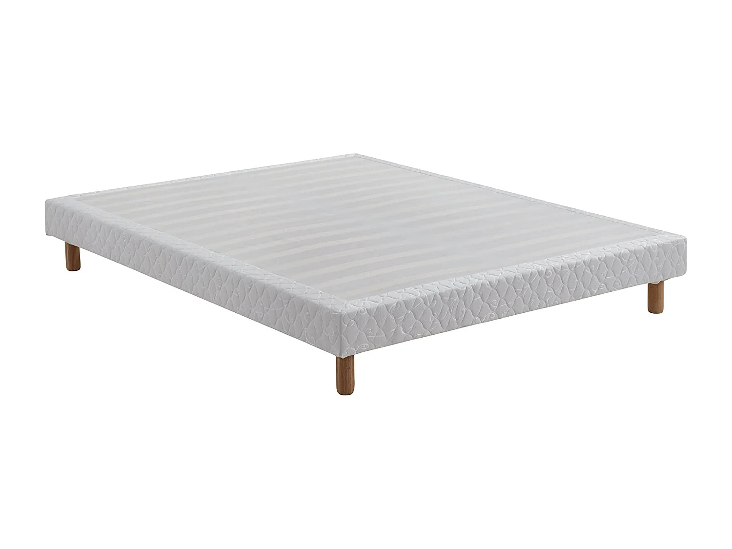 Ensemble Matelas en Mousse+ Lit Sommier Tapissier Déco 140x190cm, Epaisseur du Matelas 22cm